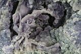 Carved Grape Agate Cluster With Polished Skulls #107224-4